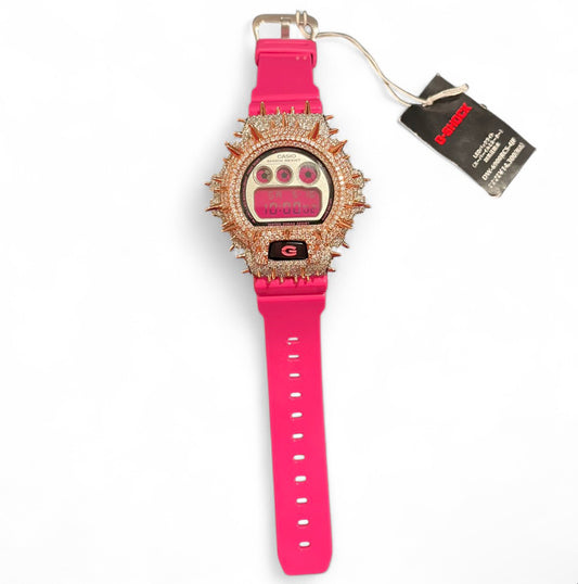 VVS1 Moissanite Pink DW6900 G-Shock
